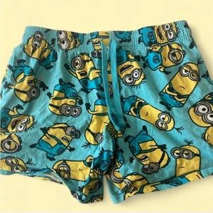 Blue Cartoon Print Women's Shorts